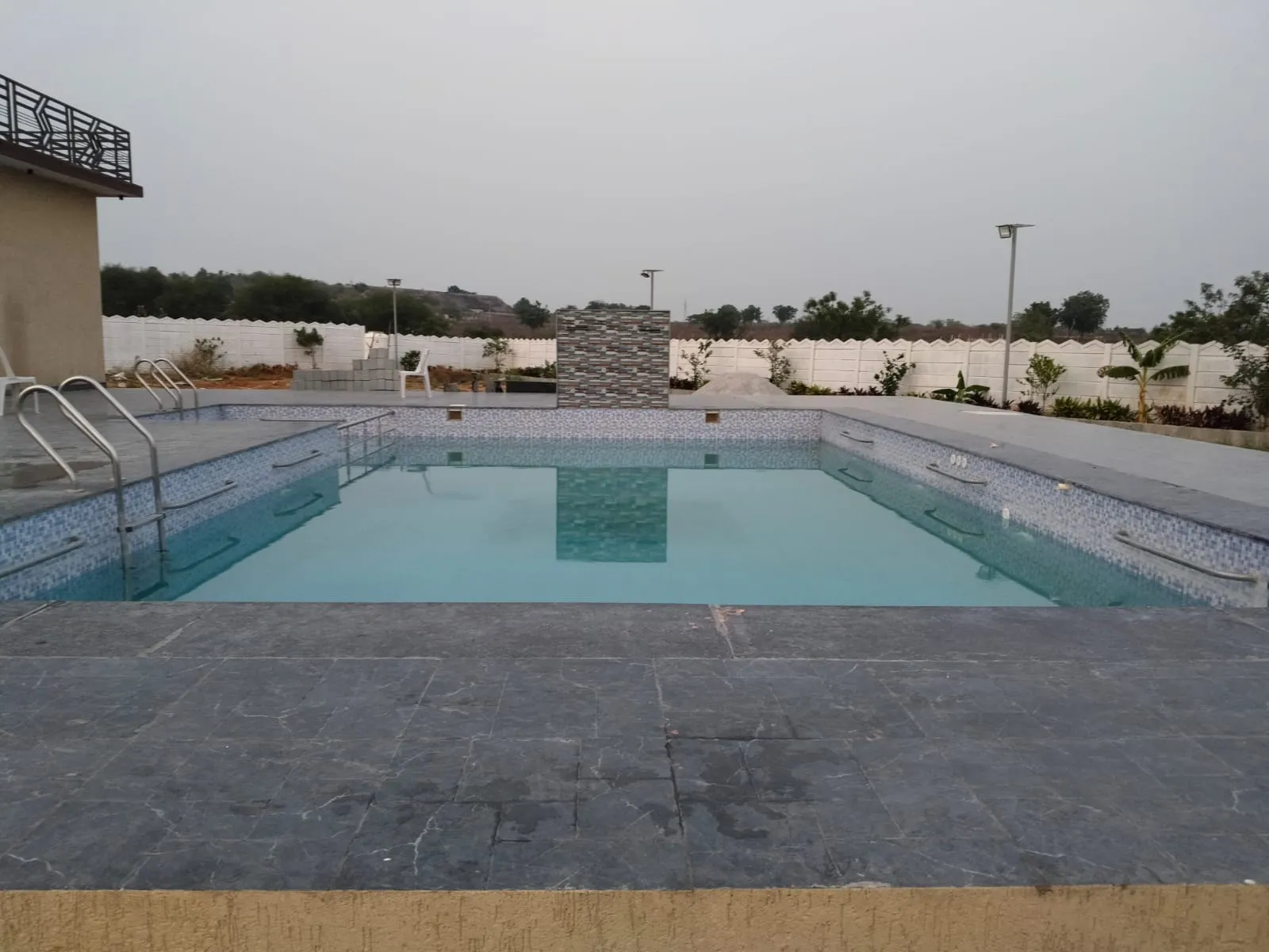 Luxury farmhouse with pool at Gala Farmstay wedding venue near Hyderabad
